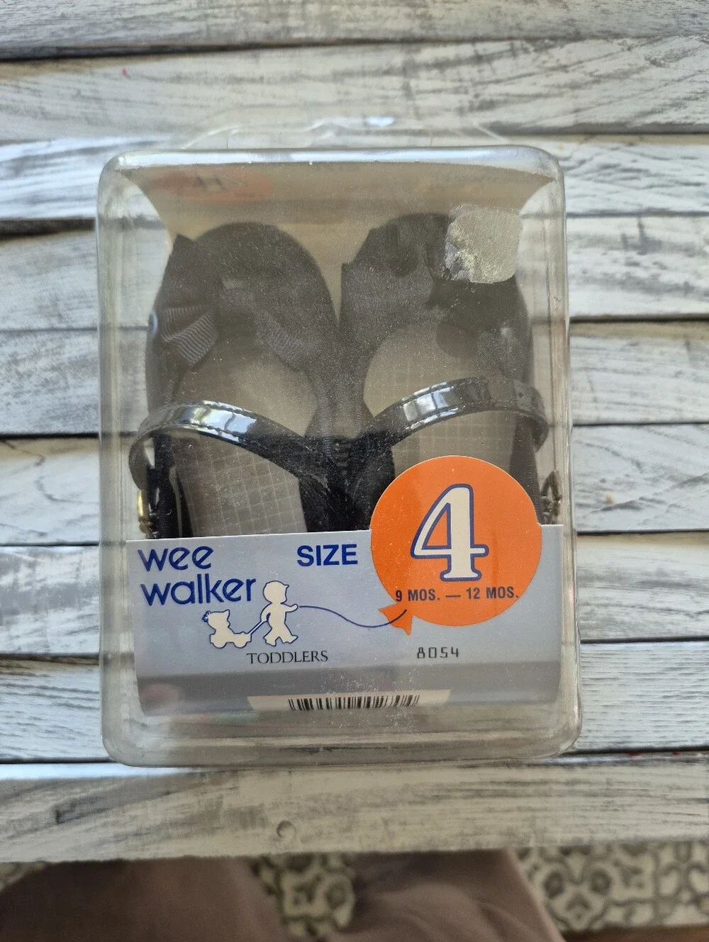 Vintahe Kids Black Patent Mary Jane Shoes with Bow
